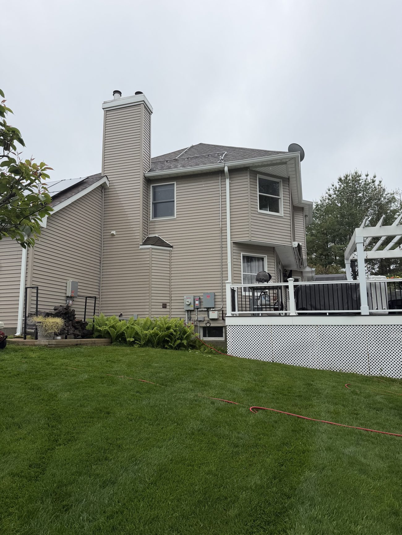 Clean rear exterior of home