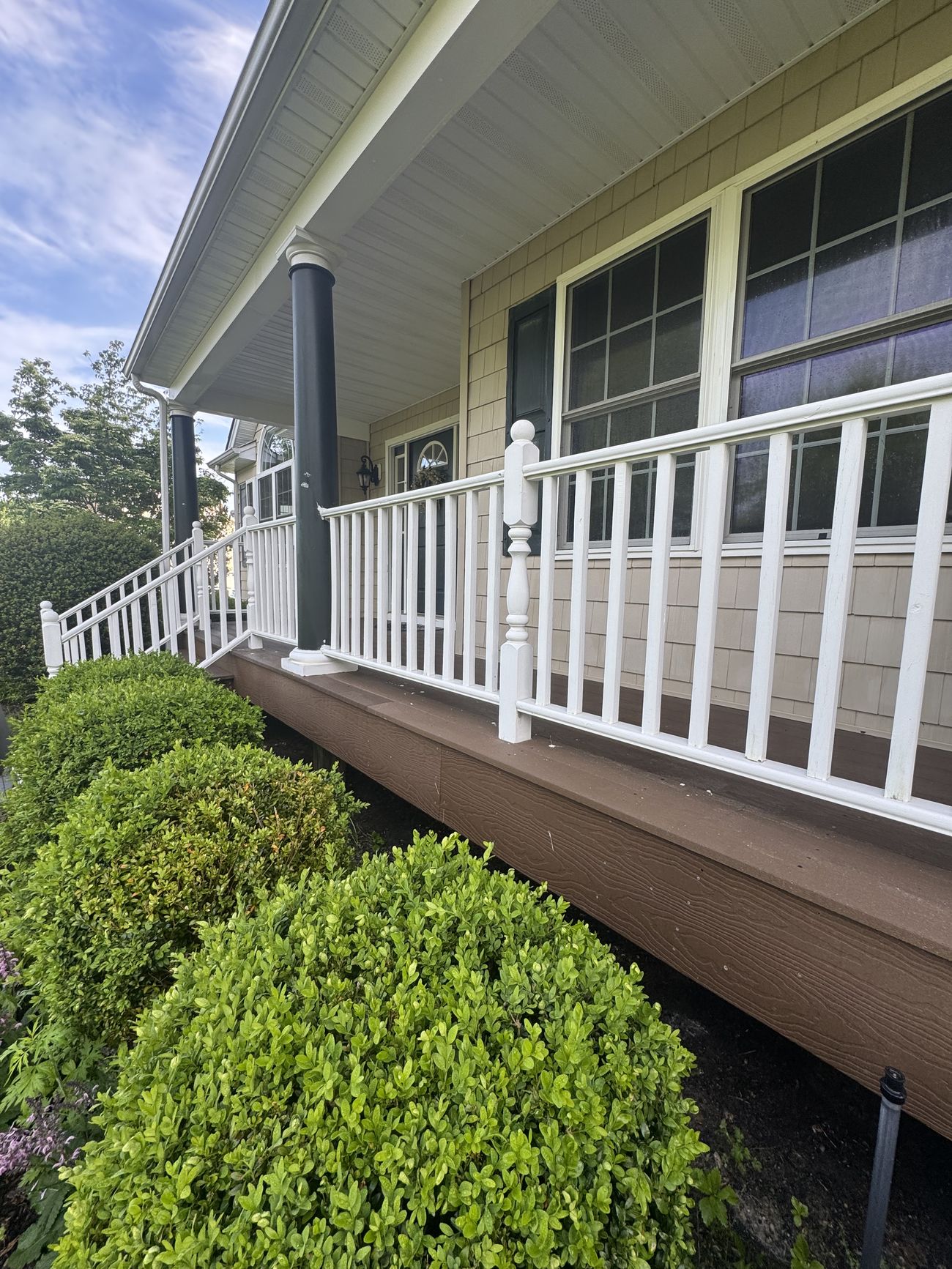 Restored side of home with shutters
