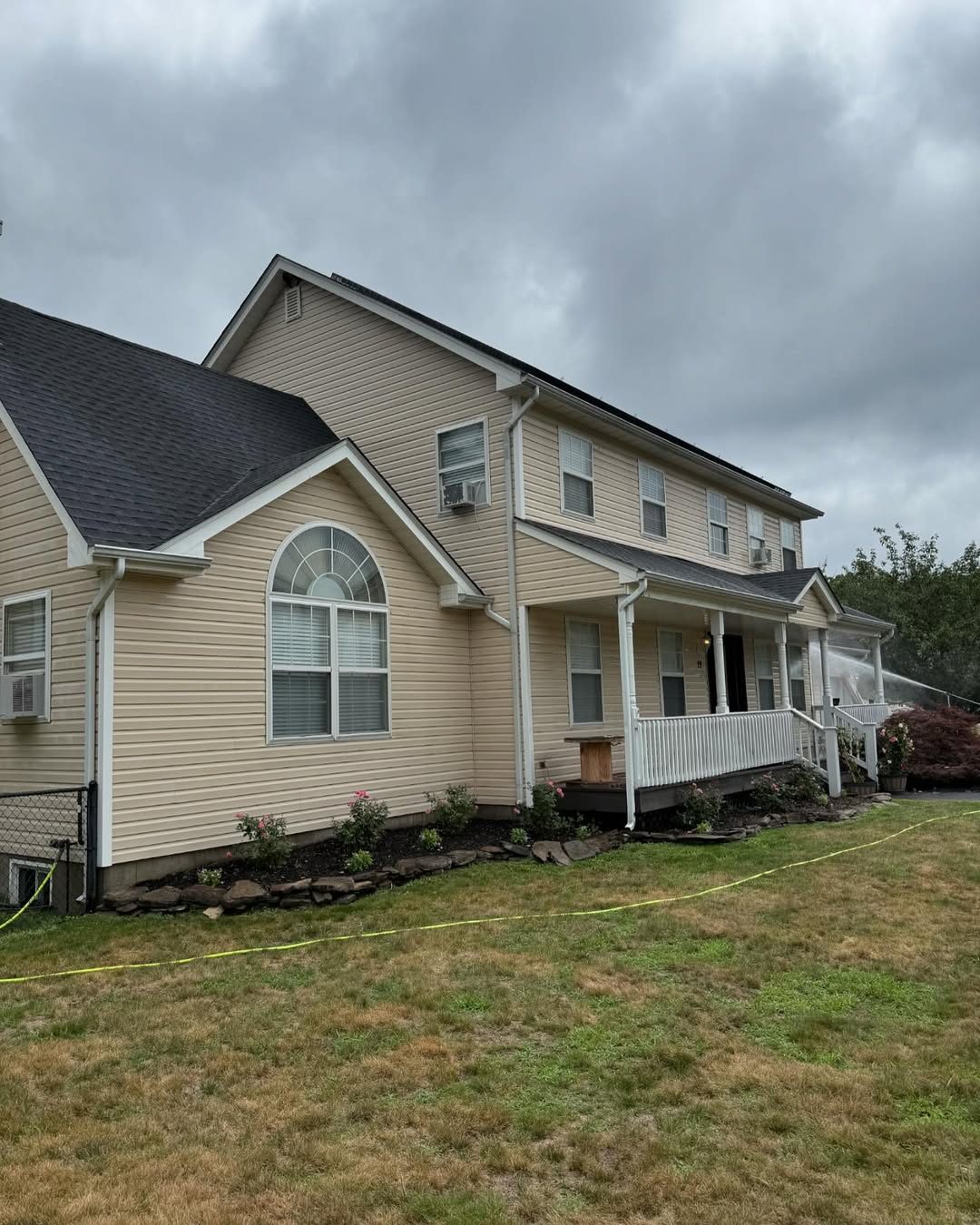 Completed siding restoration